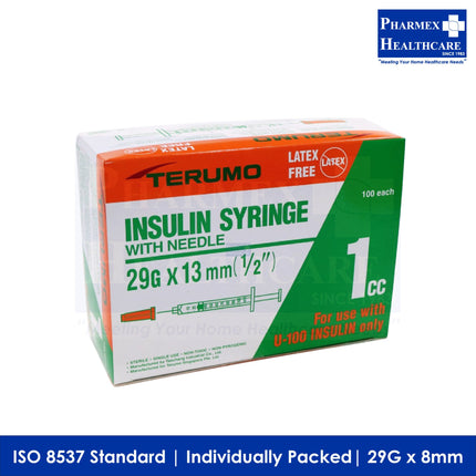 TERUMO Insulin Syringe with Needle (4 Sizes) - 1019