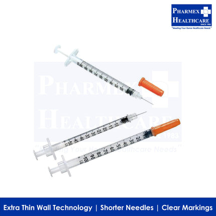TERUMO Insulin Syringe with Needle (4 Sizes) - 1018-2