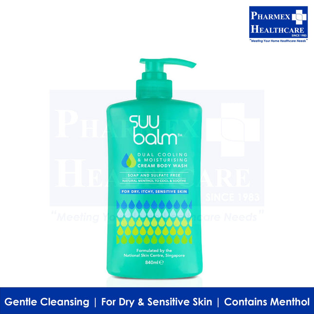 SUU BALM Dual Cooling & Moisturising Cream Body Wash (840ml)