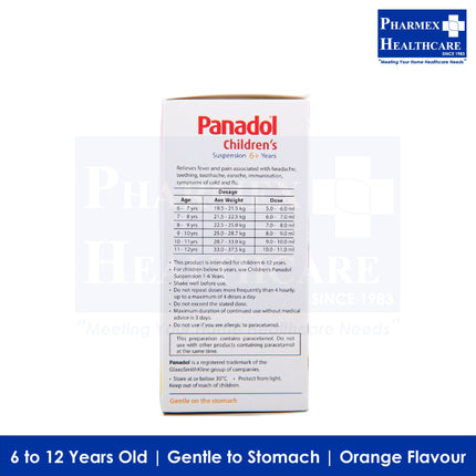 Panadol Children's Suspension 1-12 Years (60ml), (Single / Twin Pack)-1