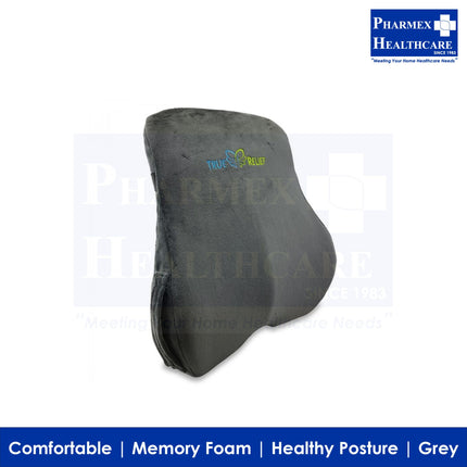 TRUE RELIEF Memory Foam Back & Lumbar Support Cushion-1