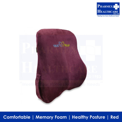 TRUE RELIEF Memory Foam Back & Lumbar Support Cushion-3
