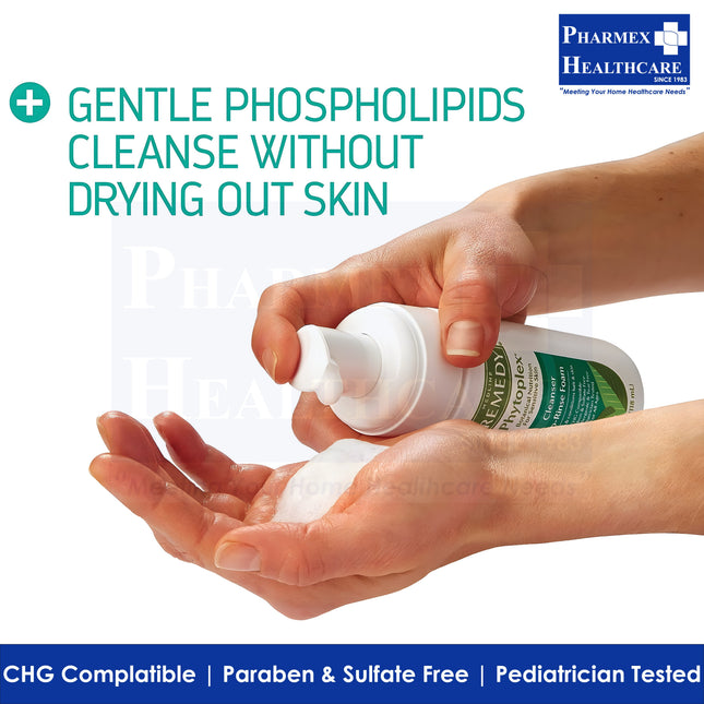 MEDLINE REMEDY Phytoplex Hydrating No-Rinse Foam Cleanser, 8oz-1