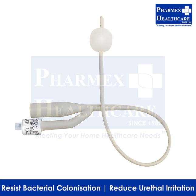 BIOCATH HydroGel Foley Catheter, 2 Way, 10ml Balloon, 10pcs/Box - 1354