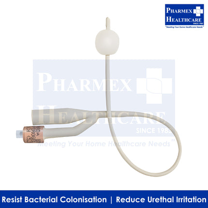 BIOCATH HydroGel Foley Catheter, 2 Way, 10ml Balloon, 10pcs/Box - 1357