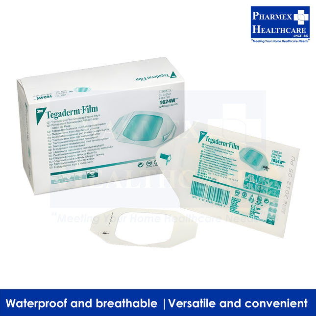 3M Tegaderm Transparent Film Dressing, 10cm x 12cm, 1626W-1