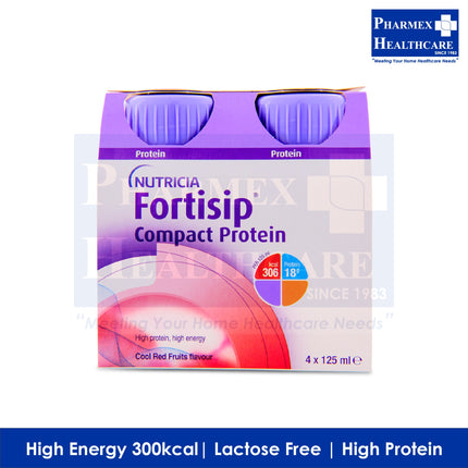 NUTRICIA Fortisip Compact Protein 4 × 125ml (3 Available Flavours) - 318
