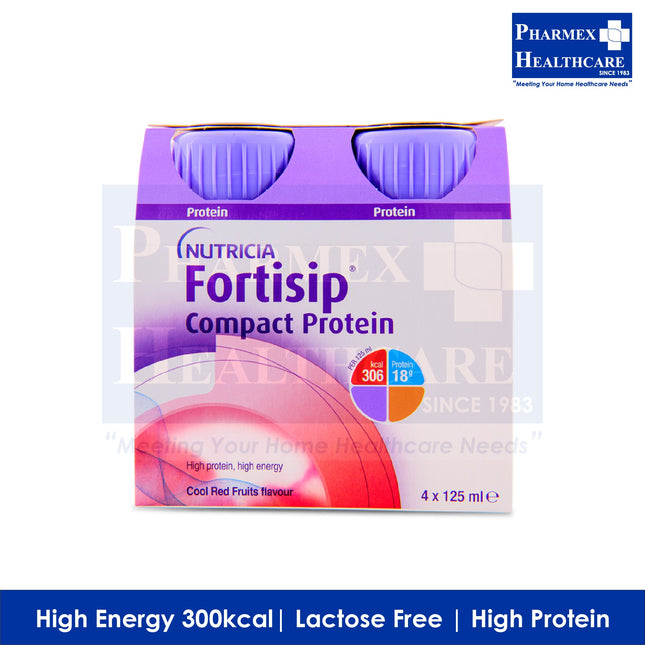 NUTRICIA Fortisip Compact Protein 4 × 125ml (3 Available Flavours) - 318
