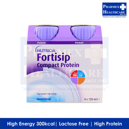 NUTRICIA Fortisip Compact Protein 4 × 125ml (3 Available Flavours) - 319