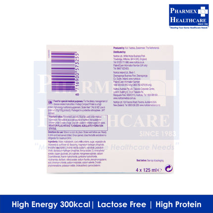 NUTRICIA Fortisip Compact Protein 4 × 125ml (3 Available Flavours) - 319-3