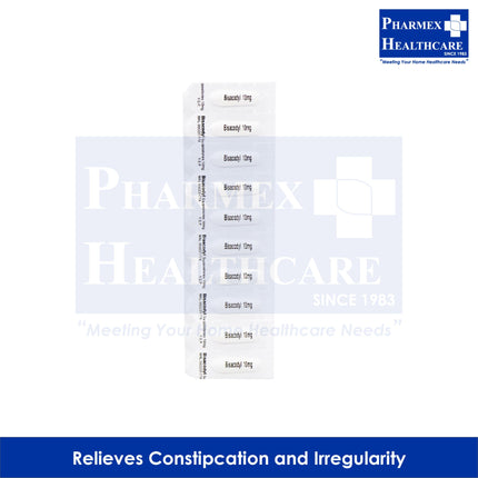 Bisacodyl Suppositories, BIS-01, 10 Pcs 1 Strip