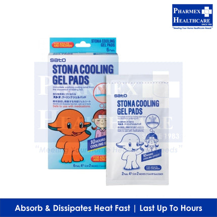 SATO Stona Cooling Gel Pads  , 6 Pcs/Box
