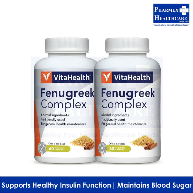 VITAHEALTH Fenugreek & Cinnamon Complex 60'S × 2