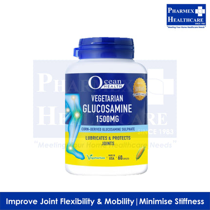 Ocean Health Vegetarian Glucosamine 1500mg 60's/Btl