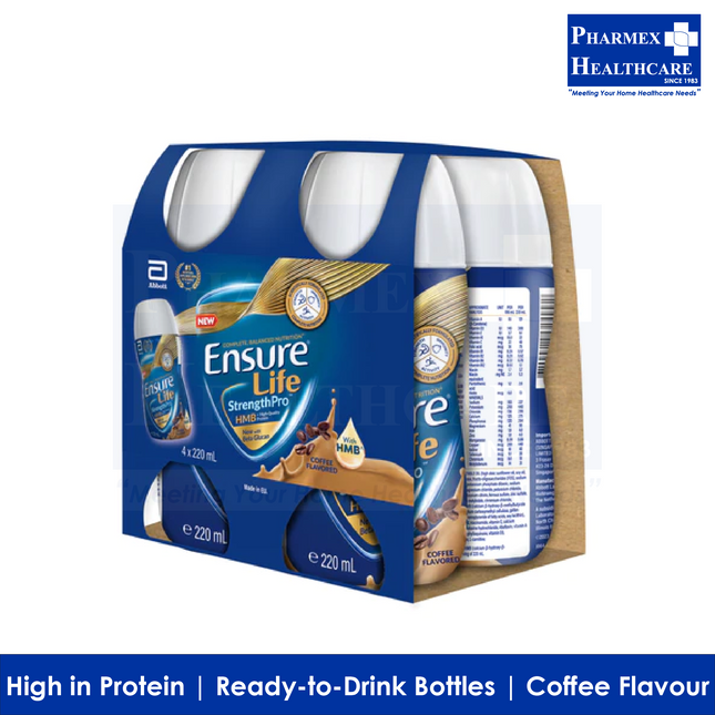 ABBOTT Ensure Life StrengthPro Liquid 4x220ml (2 Flavours) - 3520