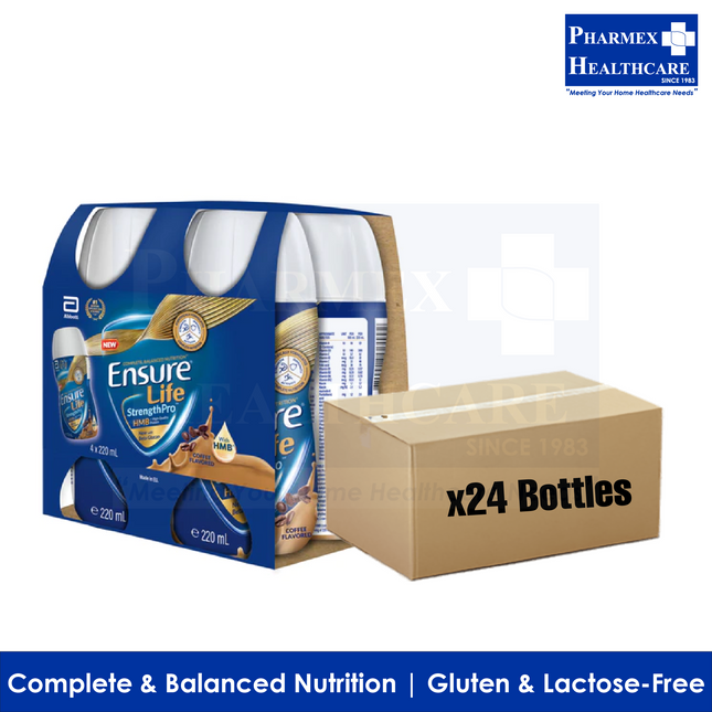 ABBOTT Ensure Life StrengthPro Liquid 220ml x 24 Bottles (2 Flavours) - 3522