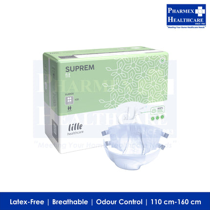 LILLE SUPREM Fit Adult Diapers, Grey Maxi (Carton) - 3538-2