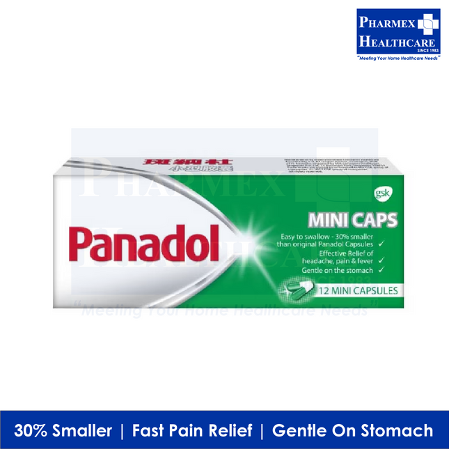 Panadol Mini Caps, 12s/Box (Single / Twin Pack)