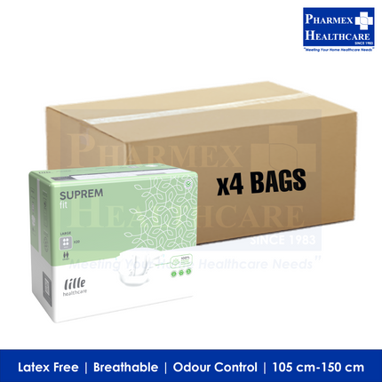 LILLE SUPREM Fit Adult Diapers, Grey Maxi (Carton) - 3537