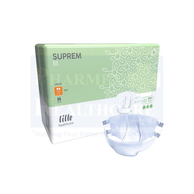 LILLE SUPREM Fit Adult Diapers, Orange Extra (Carton) - 3574-2