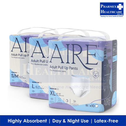 Aire Adult Pull Up Pants (10 Pcs/Bag, 3 Available Sizes)-2