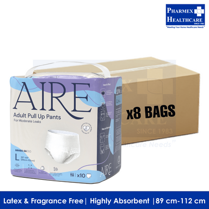 Aire Adult Pull Up Pants (10 Pcs/Bag, 3 Available Sizes) - Carton - 3594