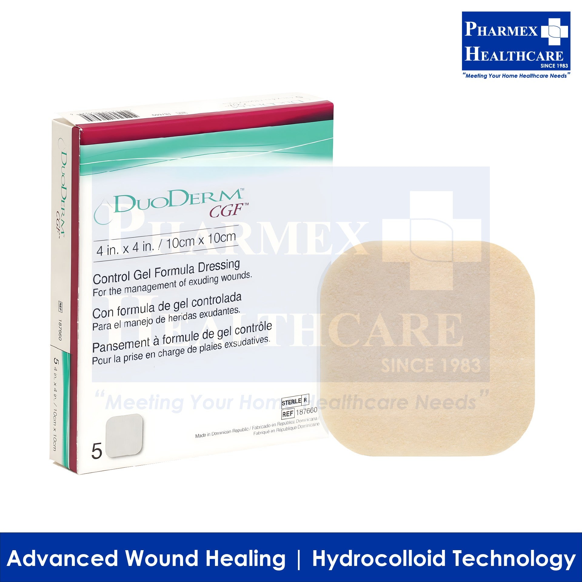 duoderm hydrocolloid dressing Convatec Duoderm CGF Hydrocolloid Dressing