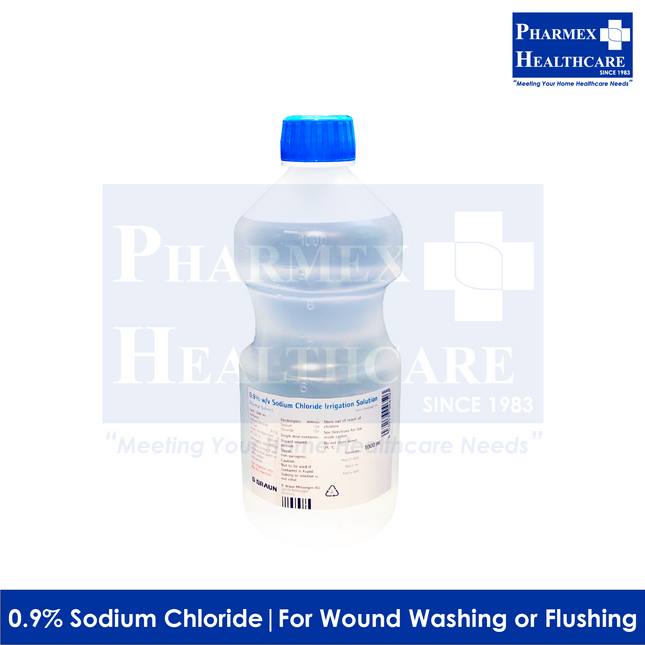 B BRAUN Solution for Irrigation, 0.9% Sodium Chloride, 1000ml, 1 Btl
