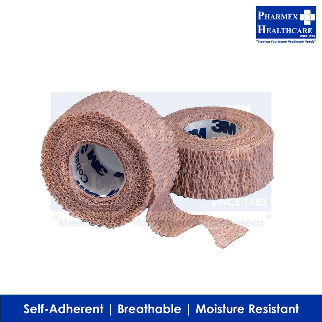 3M Coban Self Adherent Wrap, 1-inch x 5 yards, 1 Rol