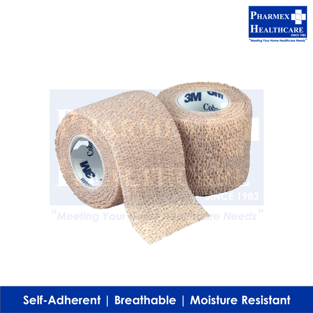 3M Coban Self Adherent Wrap, 2-Inch x 5 Yards, 1 Rol
