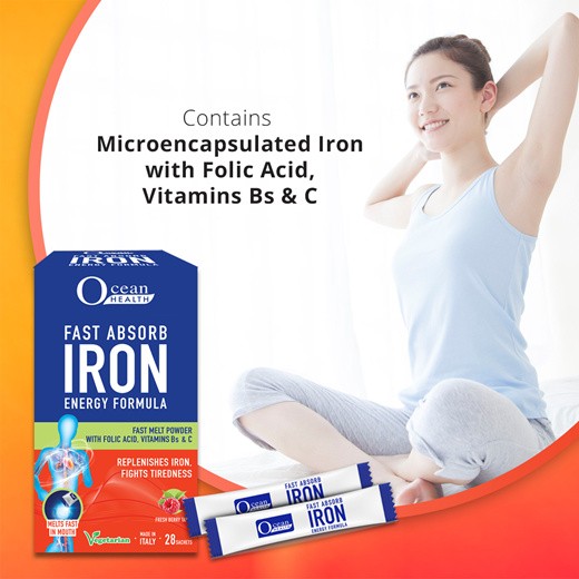 Ocean Health Fast Absorb Iron Energy Formula 28s-1