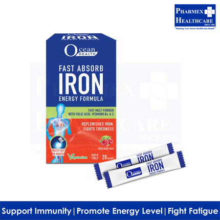 Ocean Health Fast Absorb Iron Energy Formula 28s