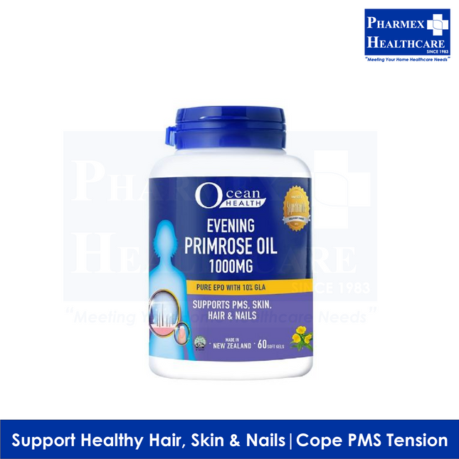 Ocean Health Evening Primrose Oil 1000mg 60's/400's - 1096