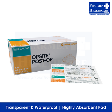 SMITH & NEPHEW Opsite Post-Op Transparent Film With Pad