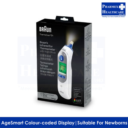 BRAUN Infrared Ear Thermometer, ThermoScan® 7+ IRT6525-1