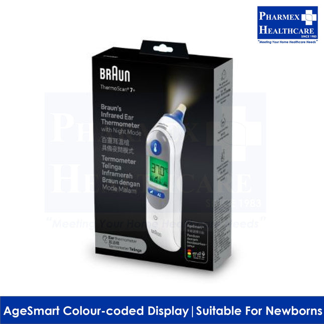 BRAUN Infrared Ear Thermometer, ThermoScan® 7+ IRT6525-1