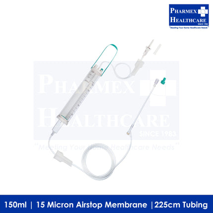 B BRAUN Dosifix Safeset 150ML, 15 Micron Airstop Membrane, 225cm Tubing, 25 PCE/BOX