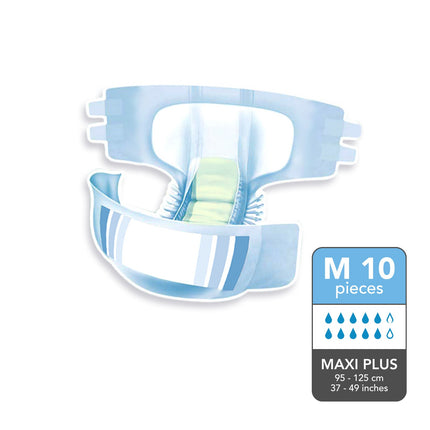 ABSORBA Nateen Maxi Plus Adult Diapers 10s (2 Available Sizes) - 3895-2