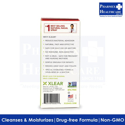 Xlear Natural Saline Sinus Nasal Spray with Xylitol 22ml (0.75 Fl Oz)-1