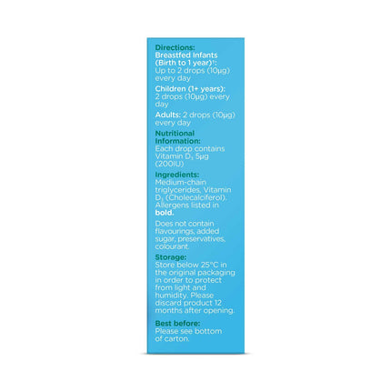 Colief Vitamin D3 drops 200IU, 20ml-4