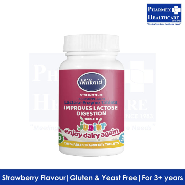 Milkaid Junior Lactase Enzyme Chewable Tablets 60's