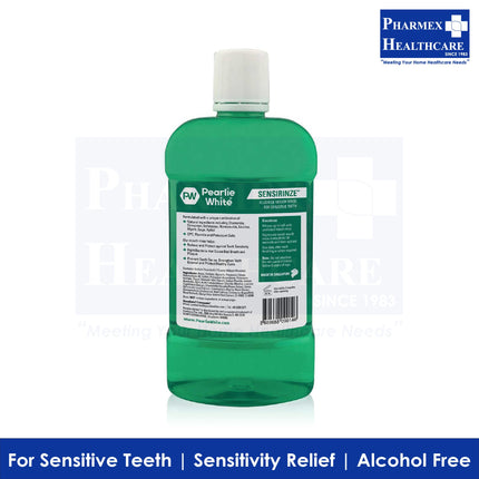 Pearlie White Sensirinze Fluoride Mouth Rinse for Sensitive Teeth 750ml-1