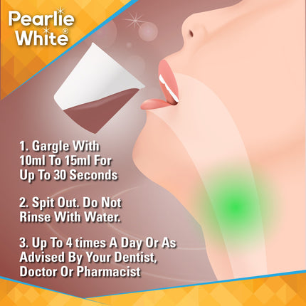 Pearlie White Povi-Rinse Antiseptic Mouth & Throat Rinse 250ml-5