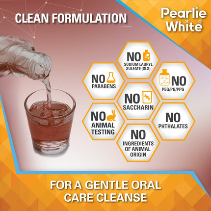 Pearlie White Povi-Rinse Antiseptic Mouth & Throat Rinse 250ml-6