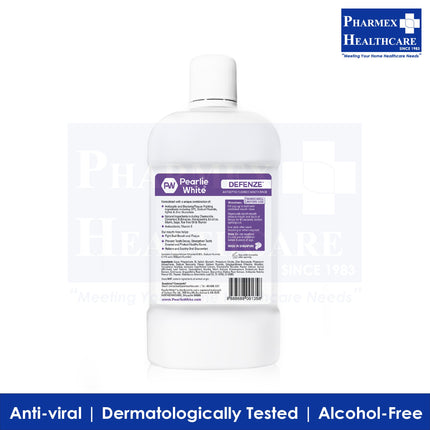 Pearlie White Defenze antiseptic fluoride mouth rinse 750ml-1