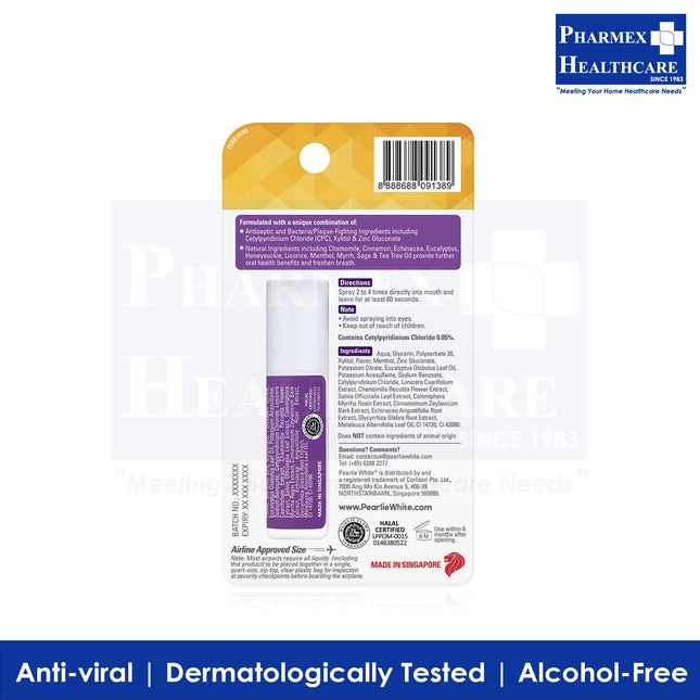 Pearlie White Defenze Antiseptic Oral Spray 8.5ml-1