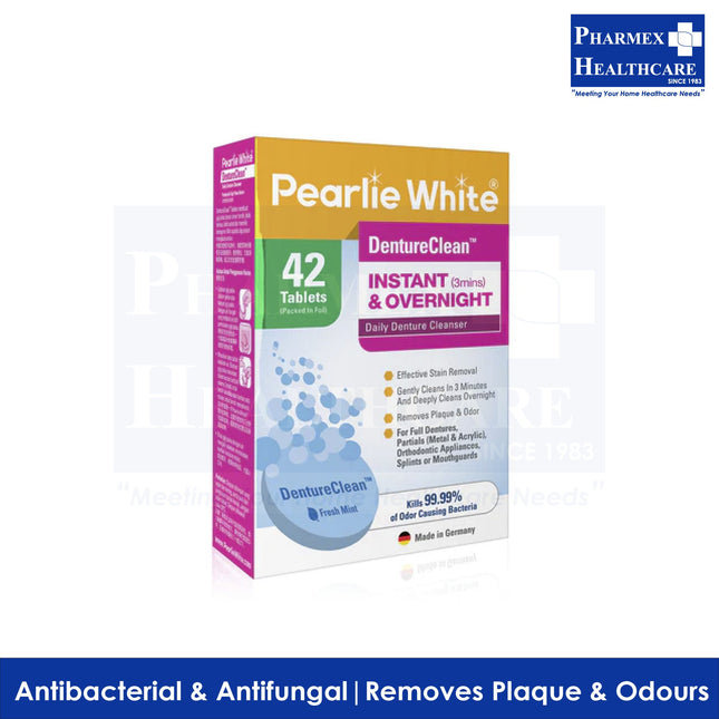 Pearlie White DentureClean Tablets 42's