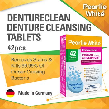 Pearlie White DentureClean Tablets 42's-1