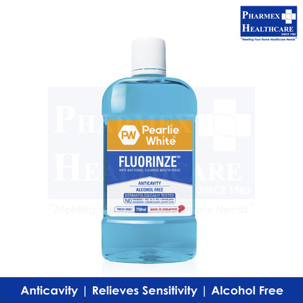Pearlie White Fluorinze Anti-bacterial Fluoride Mouth Rinse 750ml