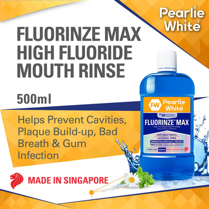 Pearlie White Fluorinze Max High Fluoride Mouth Rinse 500ml-2